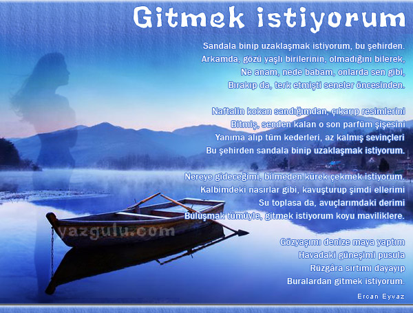 gitmek istiyorum